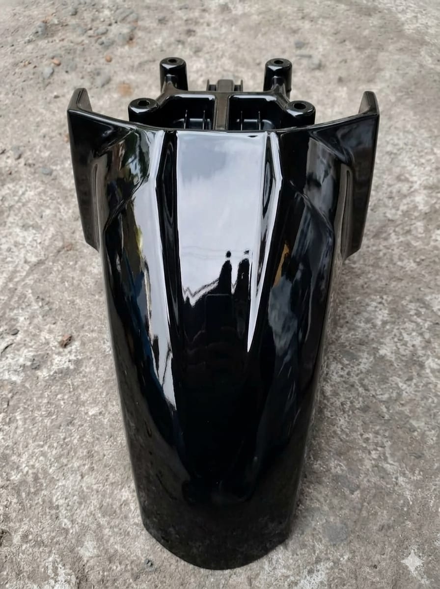 4 Hole Mudguard  Black
