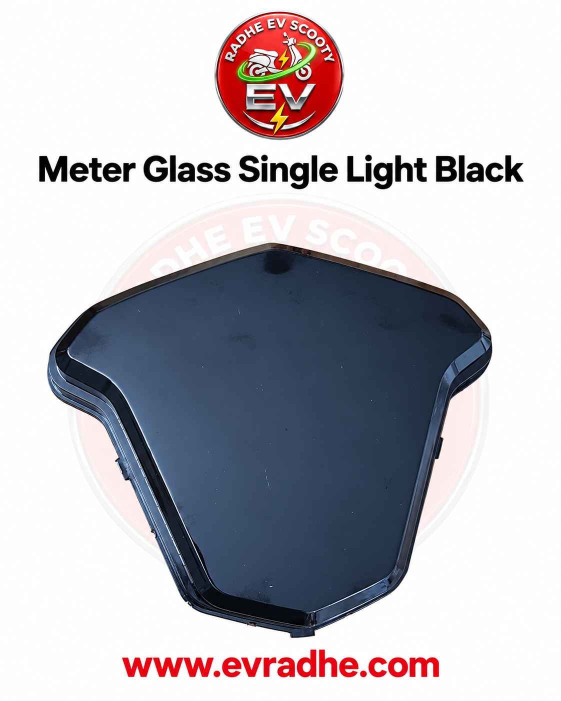 Meter Glass Single Light Black