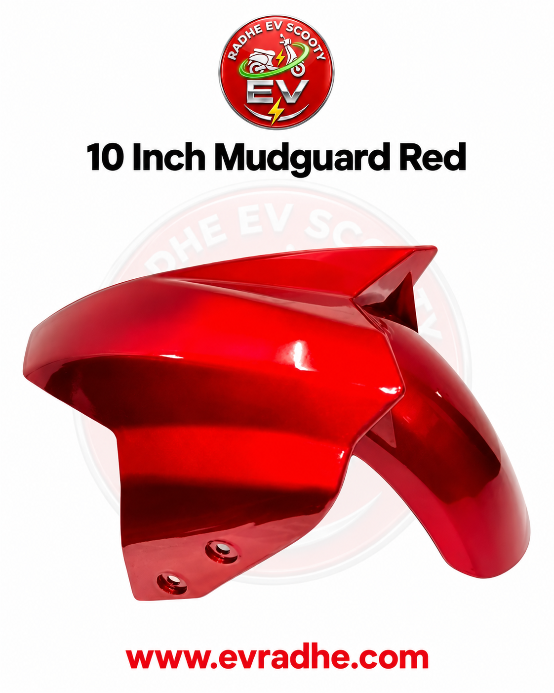 10 Inch Mudguard Red